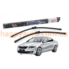 Комплект дворников на Skoda Octavia A7 2012-2019 — Bosch AeroTwin